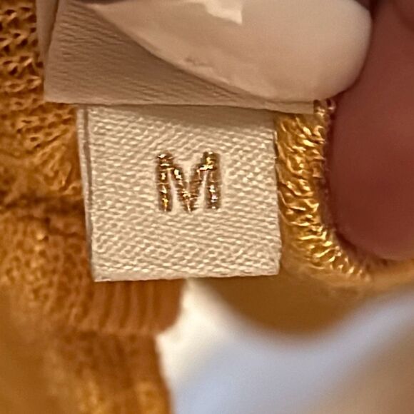 Savannah Morrow Womens Medium Lima Top Gold Halter Tie Draped Neck NWT - Picture 10 of 10